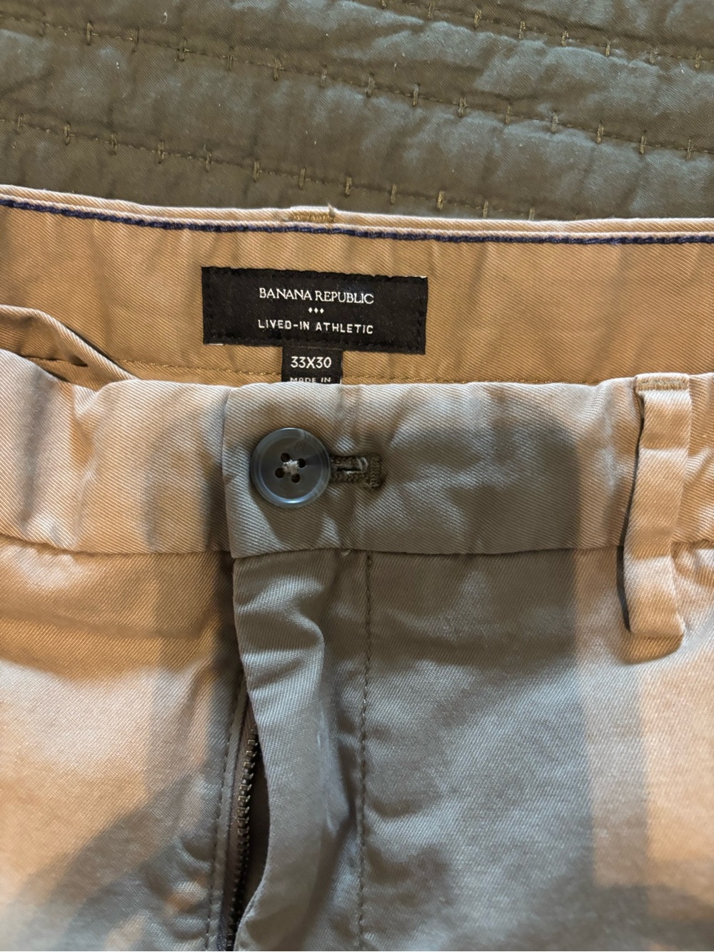 Lot of 8- J. Crew and Banana Republic Chinos- 33x30. Black, Gray, Khaki, Cream - Picture 3 of 9